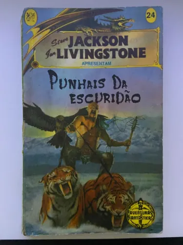 Livro Punhais da Escuridão - Ian Livingstone - Aventuras Fantásticas