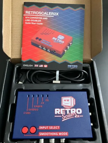 Conversor RetroScaler2X A/V para HDMI e Line-Doubler (Para Consoles Retro)