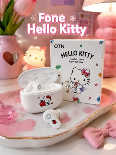 Fone de ouvido Hello Kitty Original - Entrega grátis 