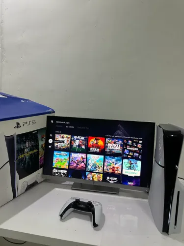 Ps5 Slim Fisico 1Tb, na Caixa com Fifa26+ 26Jogos
