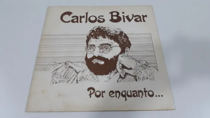 Compacto 7" Carlos Bivar - Por Enquanto... (1984), autografado - RARIDADE