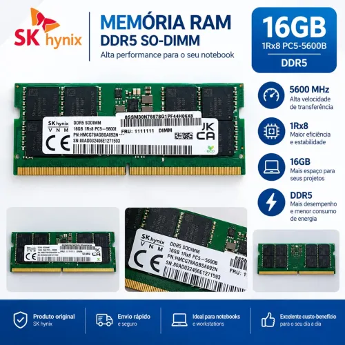 Memória DDR5 16GB
