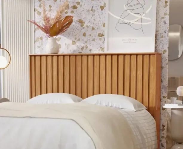 Cabeceira madeira cama Queen perfeito estado - não precisa de parafuso