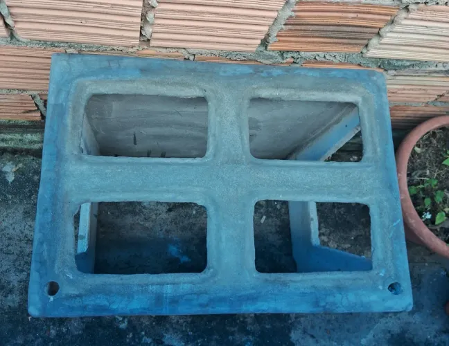 Caixa de concreto para ar-condicionado