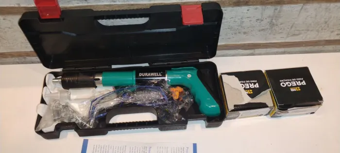 Pistola fixação finca pino 100 pinos