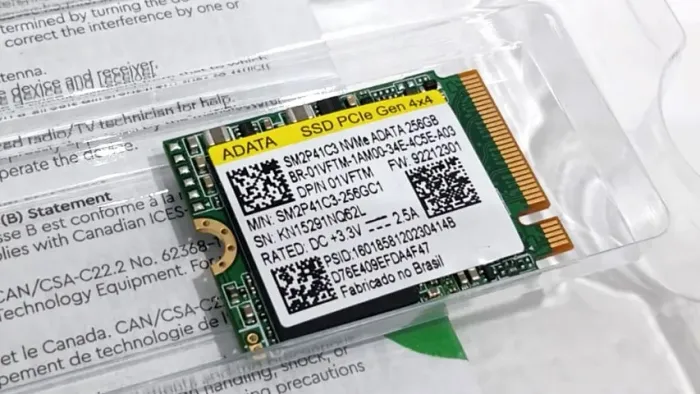 SSD 256GB nvme