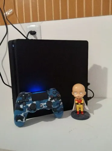 PS4 SLIM 1TB COM NF E 2JOGOS FISICO