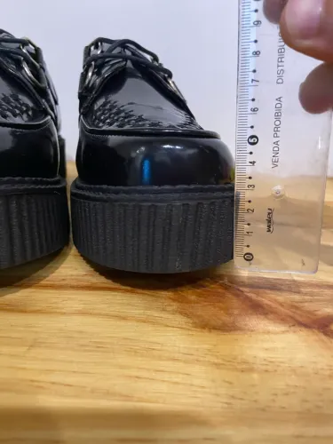 Sapato Plataforma Salto Creeper Preto [Na Caixa]
