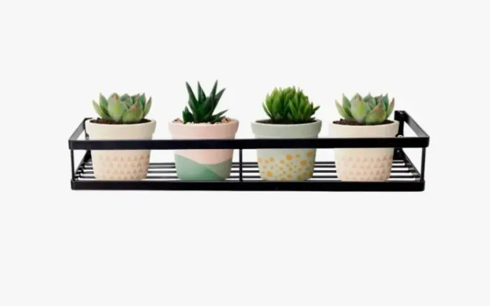 Prateleira Vaso De Plantas Suporte Fixo Parede Jardineira