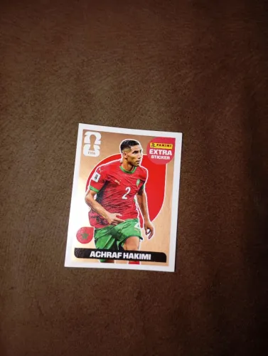 Figurinha Extra sticker do Achraf Hakimi bronze 