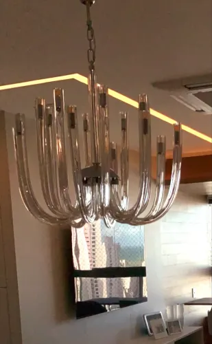 Lustre com 16 hastes nunca usado embalado peça por peça em plástico bolha