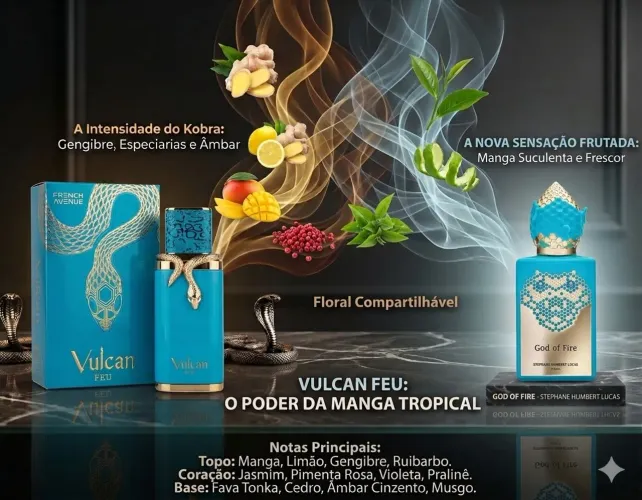 Perfume Árabe Vulcan Féu - ORIGINAL 