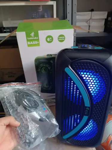Caixa Som ultraBASS+ 700W. COM controle remoto e Microfone 