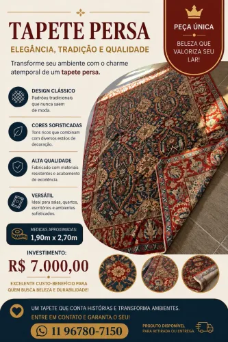 Tapete persa semi novo 