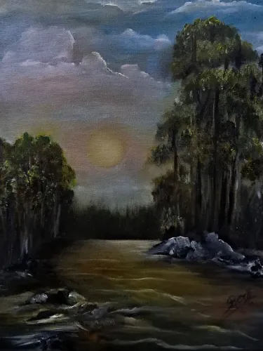 Quadro de pintura a óleo