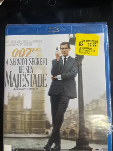 Bluray 007 - A Serviço Secreto de Sua Majestade (1969)- Original lacrado de fábrica, raro.