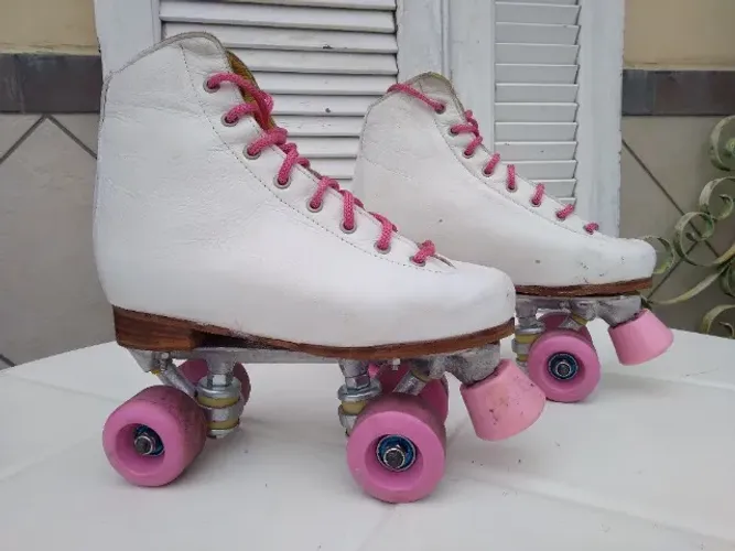 Patins Quad Retrô Tamanho 37 24cm De Palmilha Interna
