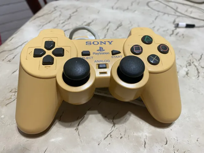 Controle Dualshock 2 - PS2 (Creme) Série A