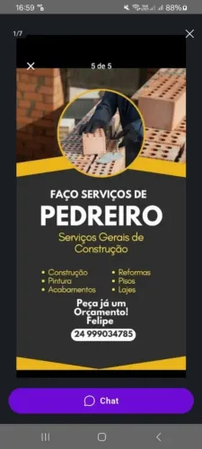 Pedreiro e pintor em geral