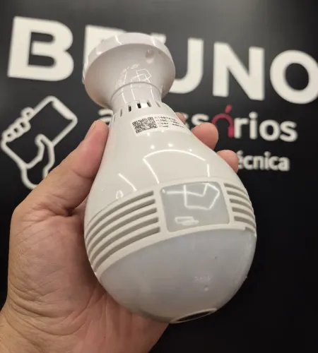 Lâmpada com Câmera Ip Wifi Integrada - Nova