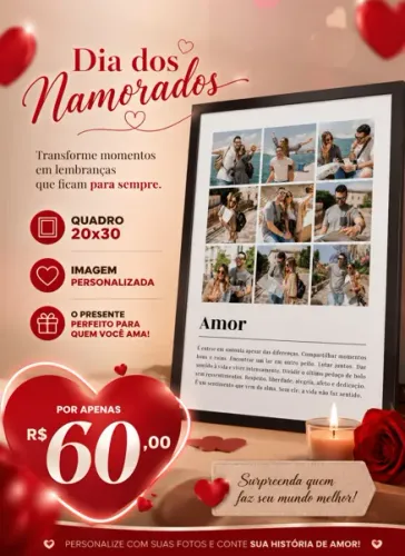 Quadros personalizados.