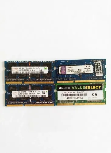 LOTE 4 MEMÓRIAS SODIMM PC3/DDR3 4GB