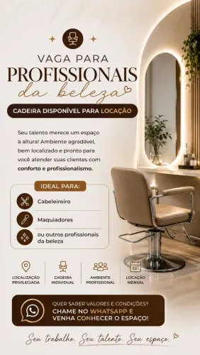 VAGA PARA PROFISSIONAL DA BELEZA
