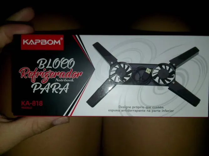 Bloco refrigerado para notebook