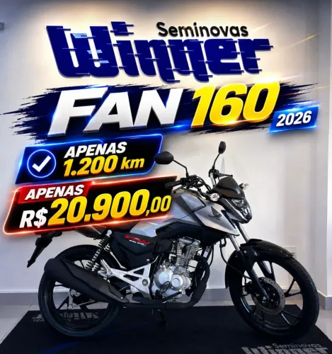 Fan 160 2026 apenas 1.200 km