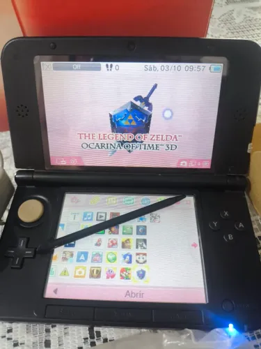 Nintendo 3ds completo desbloqueado + 10 jogos originais