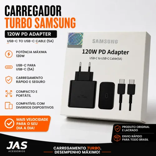 Carregador Samsung tipo C