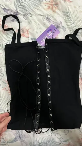 blusa corset pangeia lexie preta p