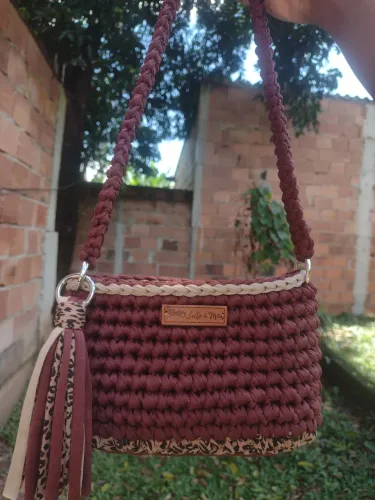 Bolsa de crochê adulto
