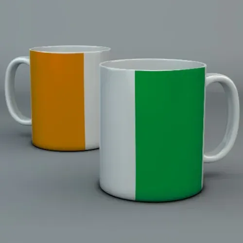 Caneca Costa do Marfim Copa 2026 Personalizada