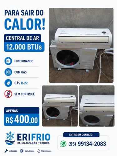 Vende-se central 12000btus