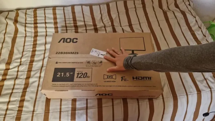 Monitor Gamer - AOC 21,5" Full HD 120Hz 1ms - Novo com Garantia