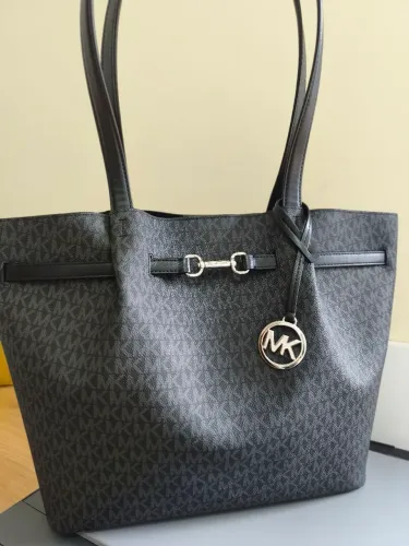 bolsa tote michael kors carson preta (nova)