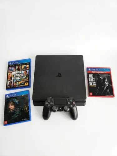 Playstation 4 Slim 1TB e 1 Controle DualShock Bundle em grande Belo Horizonte
