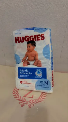 HUGGIES RÁPIDA ABSORÇÃO M ? 42 UNIDADES