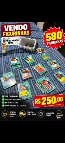 580 figurinhas da copa do mundo 2026 originais 