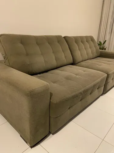 Sofá retrátil e reclinável semi-novo 3 metros