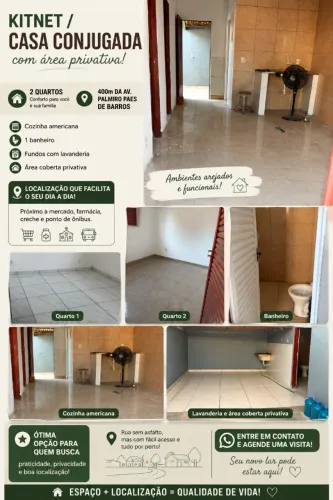 KITNET / CASA CONJUGADA DISPONÍVEL