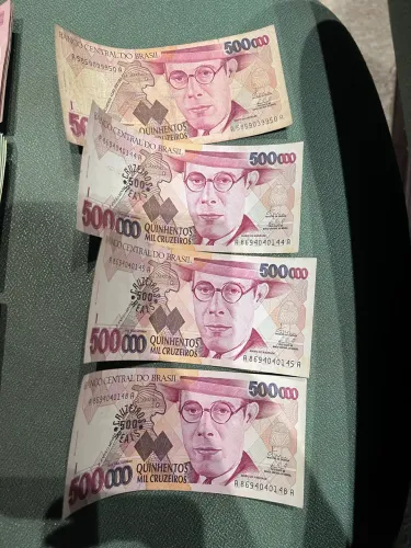 4 x 500.000 cruzeiros Anisio Teixeira 1993