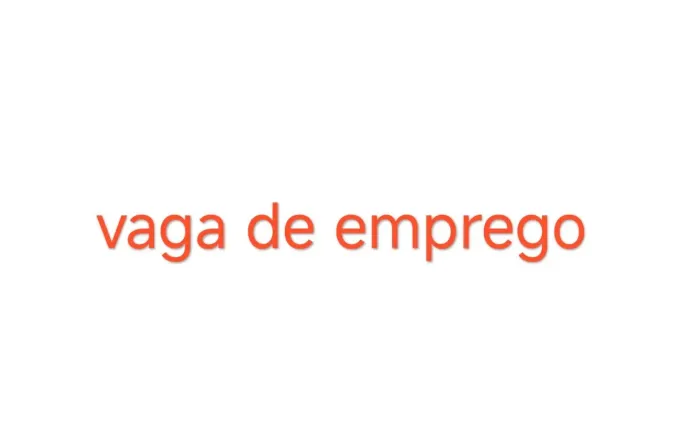 Vaga para ajudante de motorista 