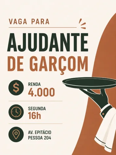 Ajudante de Garçom
