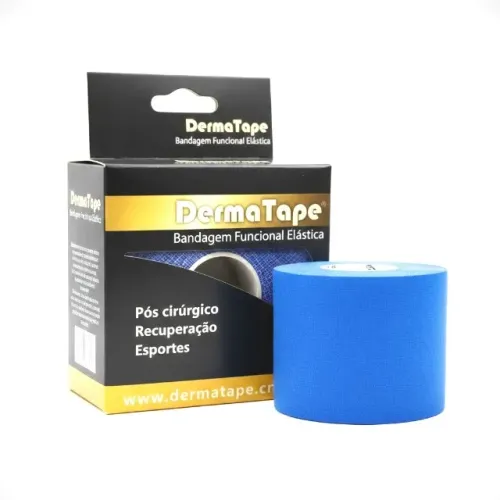 Bandagem Elástica Funcional DermaTape - Fita Kinesio Pós-Cirúrgico, Recuperação e Esportes