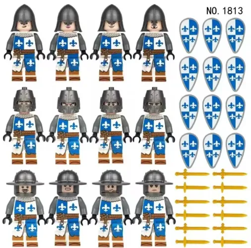 Conjunto de soldados - estilo Lego ( Novo - lacrado)