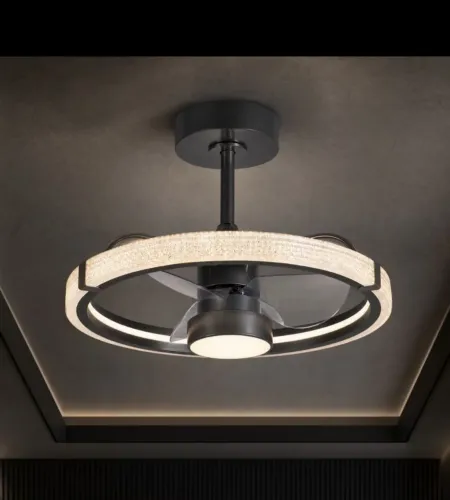 Lustre com ventilador novo