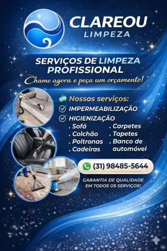 Higienização profissional de estofados em geral.