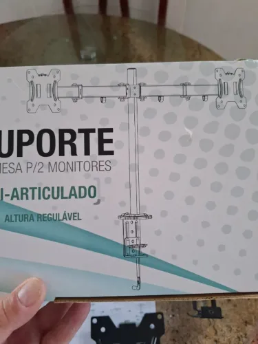 Suporte articulado para 2 monitores